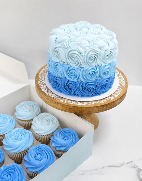 Ombre Rosette Cake