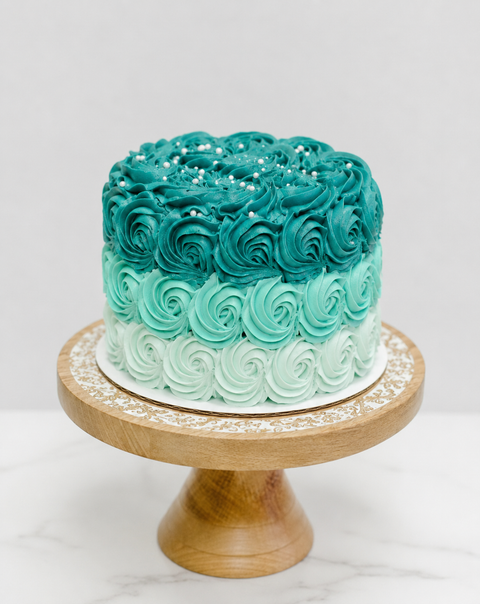 Ombre Rosette Cake