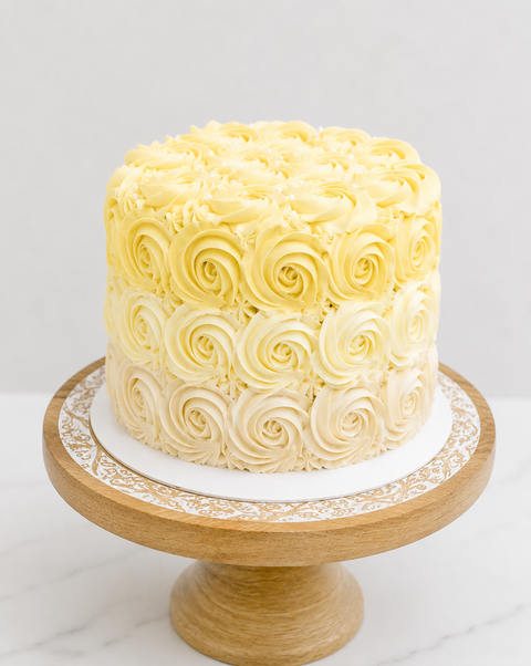 Ombre Rosette Cake
