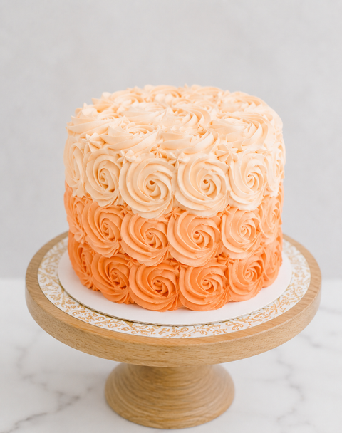 Ombre Rosette Cake