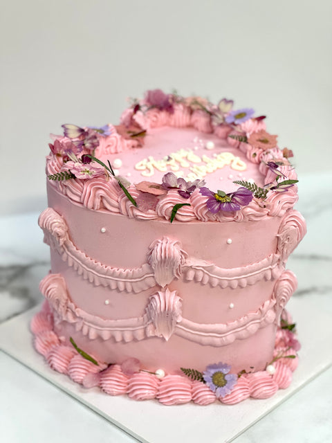 Vintage Heart Cake
