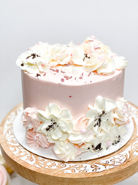 Pink Floral Collection Cake