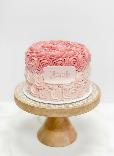 Ombre Rosette Cake