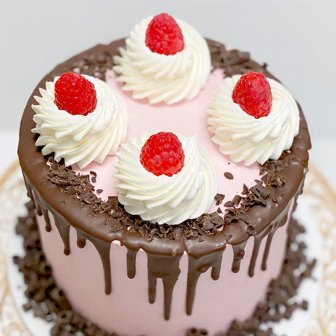 Raspberry Burst Cake
