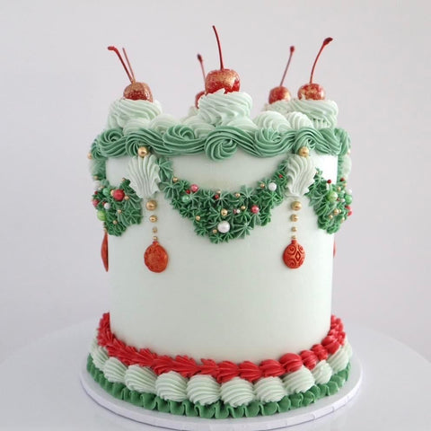 Vintage Christmas Cake