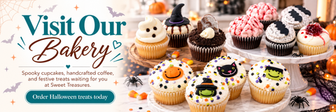 Sweet Treasures Halloween cupcakes - Visit Our Bakery